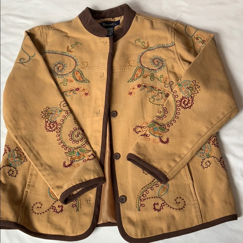 Brown denim jacket